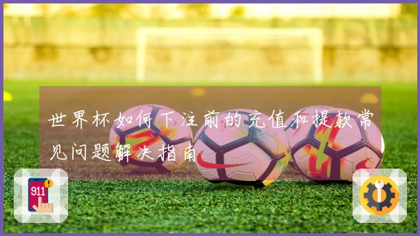 世界杯如何下注前的充值和提款常见问题解决指南