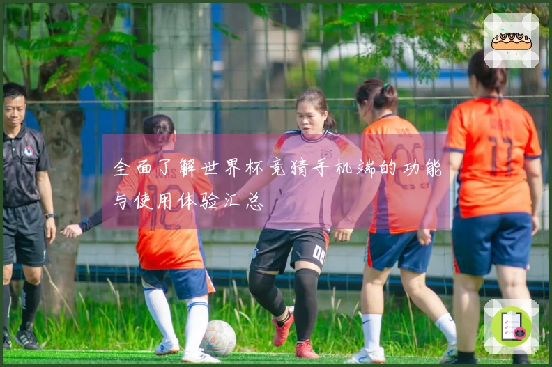 全面了解世界杯竞猜手机端的功能与使用体验汇总